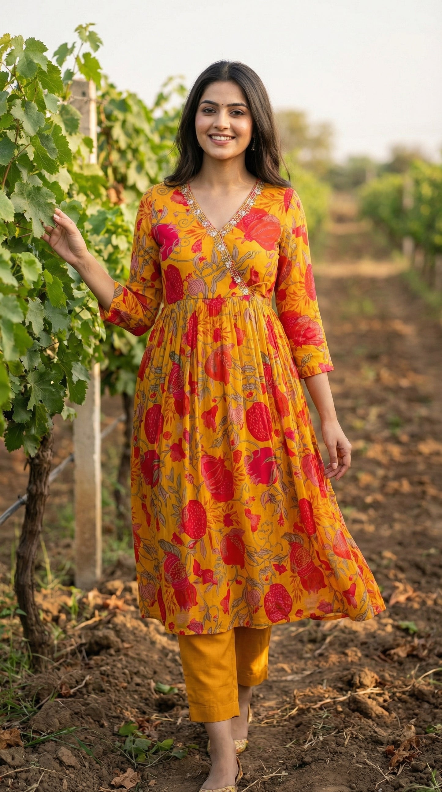 Floral Suit with Duptta